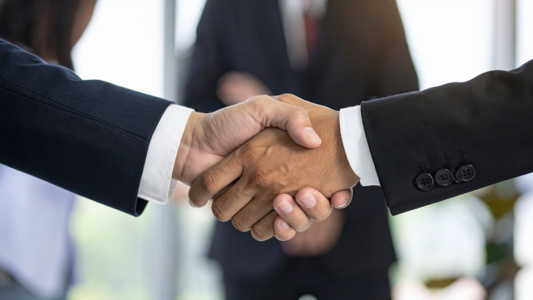 A picture of a handshake