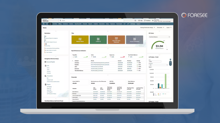 NetSuite SuiteAnalytics Dashboard
